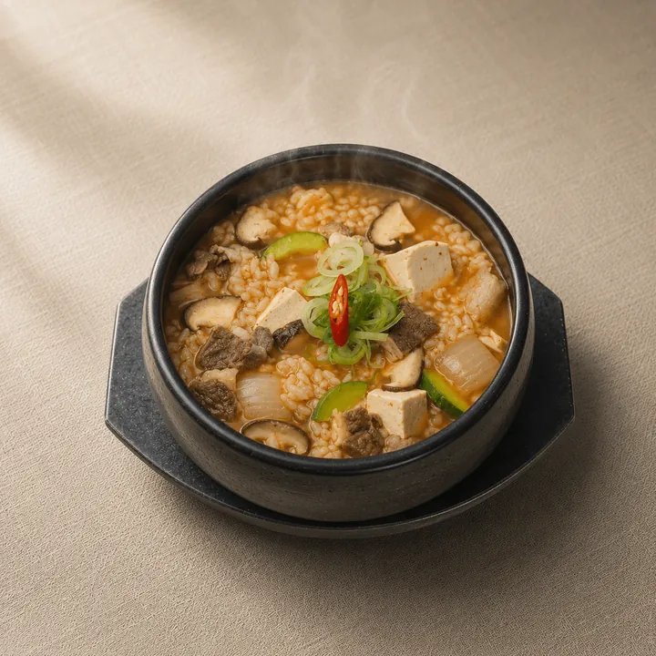 Brisket Doenjang Rice Soup