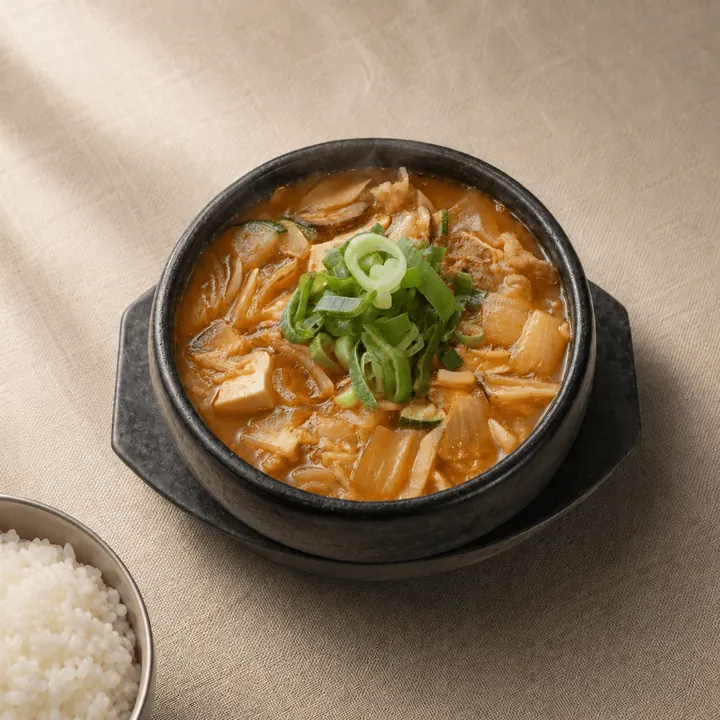 Brisket Doenjang Stew + rice